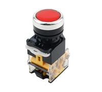 LA38 Interruttore a pulsante momentaneo Rotondo 22mm Interruttori a scatto piatti Attrezzature industriali Forniture for apparecchiature elettriche(50R)