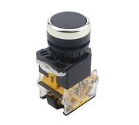 LA38 Interruttore a pulsante momentaneo Rotondo 22mm Interruttori a scatto piatti Attrezzature industriali Forniture for apparecchiature elettriche(70R)