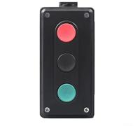 LA4 2H 3H Doppio Pulsante Triplo Interruttore Box per Macchine Utensili Industriali Controllo Potenza Start Stop Applicazioni (LA4-3H)