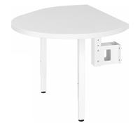 LA92 C | Piastra di montaggio con mensola inclusa e 2 piedini di supporto - Bianco/Bianco