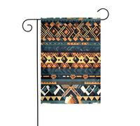 LAABBE Asta per bandiera africana tribale etnica stampata da giardino, decorazione per cortile esterno, 30,5 x 45,7 cm