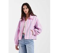 Laagam - Watson - Giacca bomber rosa a righe blu M