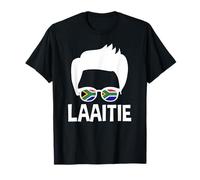 Laaitie Sud Africa Ragazzo Silhouette Indossare Uomo sudafricano Maglietta