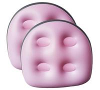 LAANCOO 2 Pezzi Sedili per Vasca idromassaggio Gonfiabile per Adulti, Supporto per sedili per Booster in PVC Gonfiabile e Supporto alla Schiena con Ventosa per Patio, Giardino, Rosa 18, 5x14.6x5.9