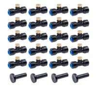 LAANCOO 20pcs di friding ugelli, 1/4 '' ticchetti per ugelli da Monte, ugello spruzzatore di Tumuli con Tappi a 4 fine, Giardino Mister per Sistema di Raffreddamento di nebulizzazione Esterna