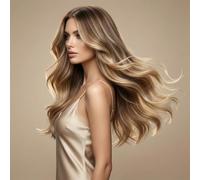 LaaVoo Extension Biadesive Capelli Veri Genius PU Trama Lunga Balayage Marrone Chiaro e Biondo Platino 45cm 90g 4pcs, Capelli Remy Lisci, Leggeri e Morbidi, per Uso Domestico #8-60-8