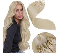 LaaVoo Extension Microring Capelli Veri Biondo Candido 45cm