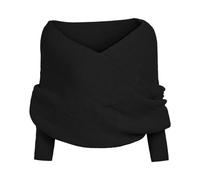 Laaway Knitted Scarf with Sleeves for Women, Winter Warm Shawl Scarves, Snowfall Sweater Scarf with Sleeves