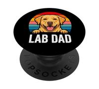 Lab Dad Labrador Giallo PopSockets PopGrip Adesivo