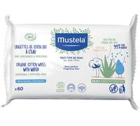 Salviette compostabili all'acqua senza profumo 60 pezzi - mustela