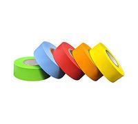 Lab Labelling Tape Variety Pack, 500" di lunghezza x 3/4" Larghezza, 1 pollice fondamentali [5 Rotoli di colori assortiti] per Color codifica e marcatura
