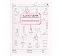 Lab Notebook: 5x5 Quad Ruled Graph Paper for Biology, Chemistry, Physics. Feminine Pink Cover for Students.