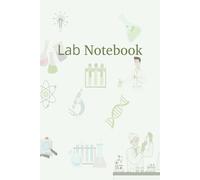 Lab Notebook Simply Note for Researches, Students: 6 x 9, 50 pages, Bleed, B&W (white), Paperback, Wide Ruled
