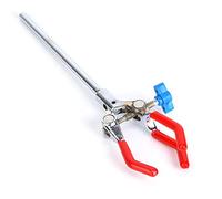 Lab Stand Tube Clamp Holder | 3 Prong Extension Flask Clip for Chemistry Supplies | Zinc Alloy Adjustable Clamp 0-80mm / 0-3.1in | Secure Grip for Stable Holding