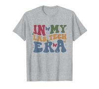 Lab Tech Era: celebra la Scienza con Stile Maglietta, Uomo, Grigio Melange, L