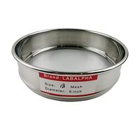 LABALPHA 18 setacci da laboratorio a rete, setaccio per test a rete n. 18, diametro 20,3 cm, tela metallica in acciaio inossidabile 304 (1 mm)