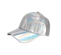 LABANCA Berretto da baseball con paillettes glitterate, berretto a rete regolabile, per donne e ragazze, 06371argento, M/L