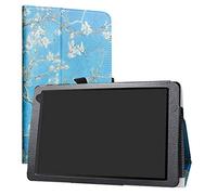 Labanema Custodia per Alcatel 1T 8082, PU Pelle Slim Flip Case Cover Protettiva Pieghevole Stand per 10" Alcatel 1T 8082 10inch Tablet (Ne convient PAS Alcatel 1T 7 inch 8068) - Almond Blossom