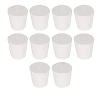 Labasics 10PK 5# Tappi in Gomma Piena - Dimensioni: 22mm Bottiglia, 29mm Parte superiore, 28mm Lunghezza - Tappi in Gomma Conici Bianchi Per Laboratorio