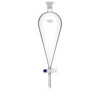 Labasics Imbuto Separatore Conico in Vetro Borosilicato 1000 ml con Rubinetto in Vetro, Ideale per la Separazione dei Liquidi in Laboratorio