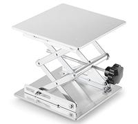 Labasics Sollevatore Laboratorio, 300 x 300 mm Alta Qualità In Acciaio Inox, Piattaforma di Sollevamento da Laboratorio, Altezza Espandibile da 100 mm a 460 mm, Peso Supportato 25 kg