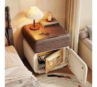 Labasuan Comodino con cassaforte nascosta, comodino da camera da letto con cassetto, tavolino moderno, comodino con serratura e vano portaoggetti segreto per camera da letto e soggiorno(B,50cm)