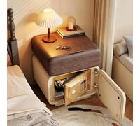Labasuan Comodino con cassaforte nascosta, comodino da camera da letto con cassetto, tavolino moderno, comodino con serratura e vano portaoggetti segreto per camera da letto e soggiorno(A,45cm)