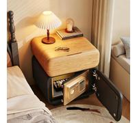 Labasuan Comodino con cassaforte nascosta, comodino da camera da letto con cassetto, tavolino moderno, comodino con serratura e vano portaoggetti segreto per camera da letto e soggiorno(D,40cm)