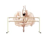 Labasuan Doppia Sbarra da Danza Portatile autoportante, Sbarra da Danza con aste per Yoga montate a Pavimento, Attrezzatura per Esercizi in casa o in Palestra per Bambini e Adulti(100cm)