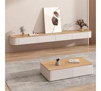 Labasuan Large Floating TV Stand, Wall Mounted Floating TV Cabinet with Storage, Wooden Modern Media Console Entertainment Center TV Console, for Living Room Bedroom(94.5IN/240CM)