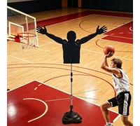 Labasuan Manichino da Allenamento per Il Basket, Regolabile in Altezza con Base zavorrata ad Acqua, Braccio Mobile a Farfalla, Ideale per tiro, palleggio e Floater