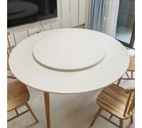 Labasuan Piano del tavolo rotondo pieghevole di grandi dimensioni, estensibile a 4 pieghe a doppio strato con guide scorrevoli in plastica, ideale per catering(C,70in+47in)