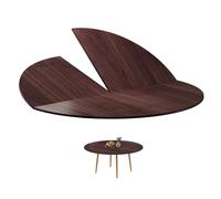 Labasuan Piano tavolo rotondo pieghevole di grandi dimensioni, piano tavolo rotondo pieghevole sostitutivo senza gambe, piano tavolo rotondo in legno per catering(180cm/70in)