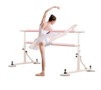 Labasuan Sbarra da Danza Regolabile in Altezza, Sbarra da Danza Portatile, Attrezzatura Fitness per Esercizi di Danza ed Equilibrio, Stretching e Danza Classica per Uso intensivo(150cm)