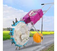 Labasuan Sembradora de Jardín de Precisión de 8 Boquillas, Plantadora Manual de Maíz y SOJA con Profundidad Ajustable, Esparcidora Multifuncional de Semillas y Fertilizantes