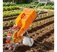 Labasuan Seminatrice a Rullo Manuale, 8 uscite, seminatrice per Mais e spargitore di Fertilizzante, profondità/spaziatura Regolabili, per soia, Arachidi, Cotone, Semina da Giardino, attrezzo