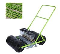 Labasuan Seminatrice Manuale da Giardino per ortaggi, coriandolo, Cavolo, Spinaci e sedano. Disponibile con configurazione da 1 a 6 File. Seminatrice di precisione per giardinieri(5-Wheel)