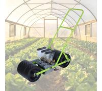 Labasuan Seminatrice Manuale multifilare per orto, con spaziatura tra Le File, tra Le Piante e profondità di Semina Regolabili(3-Wheel)
