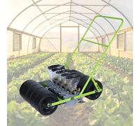 Labasuan Seminatrice Manuale multifilare per orto, con spaziatura tra Le File, tra Le Piante e profondità di Semina Regolabili(5-Wheel)