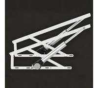 Labasuan Set da 2 Meccanismi di Sollevamento Elettrico per Letti di Piccole Dimensioni, Sollevatore Robusto per Vano Contenitore con Telecomando,Supporto Compatto per Strutture Letto Singolo(White)