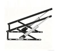 Labasuan Set da 2 Meccanismi di Sollevamento Elettrico per Letti di Piccole Dimensioni, Sollevatore Robusto per Vano Contenitore con Telecomando,Supporto Compatto per Strutture Letto Singolo(Black)