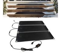 Labasuan Tapete de goma antideslizante para exteriores, 3 unidades, para derretir Nieve en Invierno, para escaleras, con velocidad de 5 cm/h, para Nieve y Hielo, para terrazas y pasarelas(10x30in)
