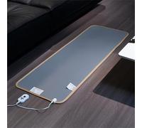 Labasuan Tappeto riscaldante elettrico al grafene, tappetino riscaldante per pavimenti in moquette con timer, scaldapiedi riscaldato a riscaldamento rapido, per interni(C,60x150cm)