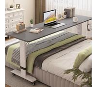 Labasuan Tavolino da computer lungo ai piedi del letto dello studente, toletta moderna multifunzionale per camera da letto, tavolino da letto trasversale mobile e regolabile(43in)