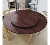 Labasuan Tavolo pieghevole a doppio strato con piano allungabile senza gambe, tavolo da pranzo pieghevole in 4 sezioni con piano rotondo girevole a 360° e sponda in acciaio inox(B,70in+47in)