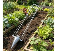 Labasuan Trapiantatore per Ortaggi, Piantatoio per Piantine a Manico Lungo con Punta a Doppia Apertura, Strumento Manuale per Il Trapianto di Giovani Piante, Ideale per Pomodori, Peperoni e Fiori