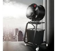 Labasuan Ventilatore nebulizzatore industriale, ventilatore nebulizzatore commerciale per esterni con serbatoio d'acqua da 46 litri, funzionamento continuo per 12 ore, ventilatore portatile