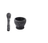 l'abbigliamento, Mortaio for aglio rotondo, pestello, macina, frantoio, linea liscia, aglio, erbe aromatiche, multifunzionale(Stone Grain)