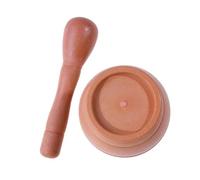 l'abbigliamento, Set di mortaio e pestello in resina for aglio, erbe aromatiche, spezie, macinazione, frantoio, utensili da cucina for ristoranti(Wood Color)