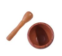 l'abbigliamento, Set di mortaio e pestello in resina for aglio, erbe aromatiche, spezie, macinazione, frantoio, utensili da cucina for ristoranti(Wood Grain)
